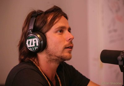 Lukas Nelson on-air at KZFR-FM studio, Chico, CA May 30, 2014