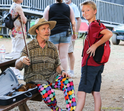 Joe Craven and Landon backstage