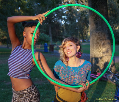 Hoop Jammer Kadiatou and Meg
