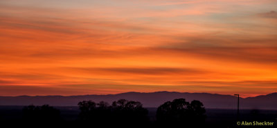 Sunset - Skyway between Paradise & Chico 