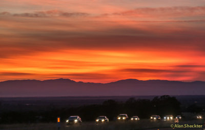 Sunset - Skyway between Paradise & Chico 