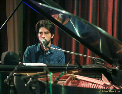 Jackie Greene on the Chico Women's Club's antique Steinway
