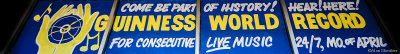 Chico Breaks the Record signage
