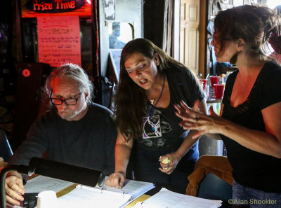 Volunteers Alan Kott, Eileen Powers, and Stacey Wear