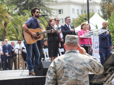 Heroes Rally with Jackie Greene, September 11, 2015, State Capitol, Sacramento,Calif.