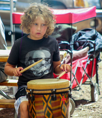 Family Camp drum circle