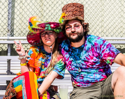 Colorful fest attendees from San Jose