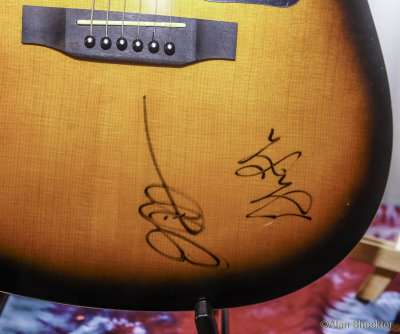 KZFR raffle guitar signed by Grahame Lesh & Tim Bluhm