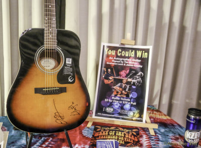 KZFR raffle guitar signed by Grahame Lesh & Tim Bluhm