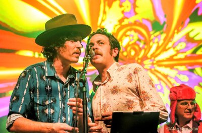 Ben and Alex Morrison, and Roger McNamee during Happy Together