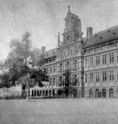 Stadhuis Antwerpen rond 1880
