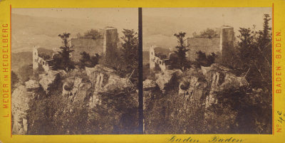 Schloss Hohenbaden rond 1900-1910