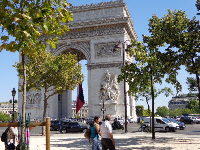 PARIS  The Arc de Triomphe. Our hotel was just down the street.