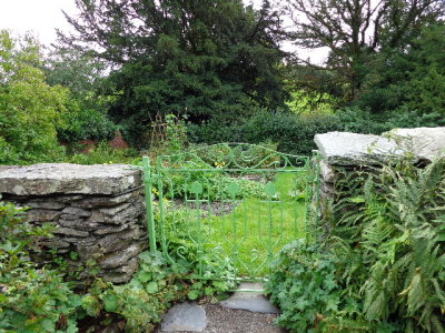 Gate to her vegetable garden