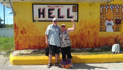 The Town of Hell, where it was hot as hell. Couldn't wait to get the hell out of there