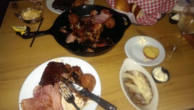 A delicious dinner at Westgate Smokehouse Grill, Orlando