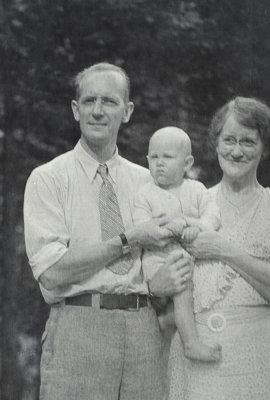 3. Great Grandparents holding Uncle Chet