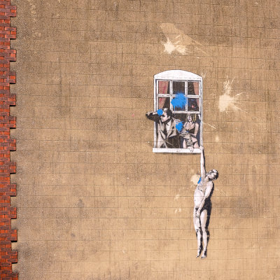 Street Art - The genuine Banksy.