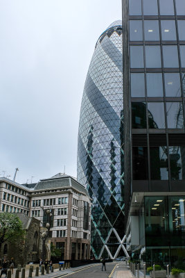 City of London financial district - Another view of the Gherkin