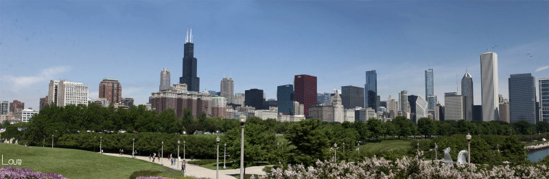 chicago lakefront panorama
