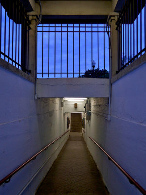 Night Sky and Train Tunnel