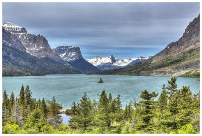 Wild Goose Island in St. Mary Lake