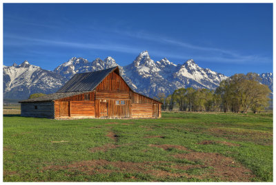 Mormon Row barn, Grand Teton National Park (HDR)