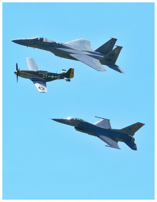 F-15, P-51 & F-16