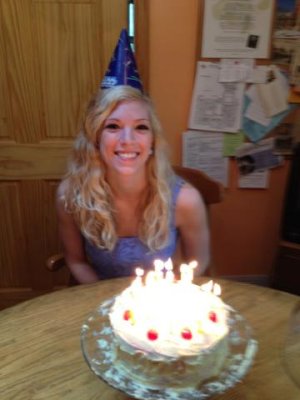 maggie's belated 21st birthday cake
