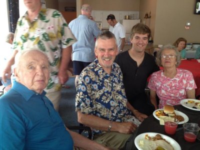 craig's parents and uncle bill at jack's grad party