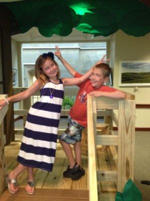 kids liked having mom on the leadership vbs team as they could run around