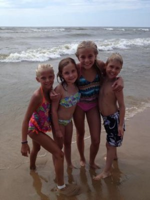 the kids loved the waves!