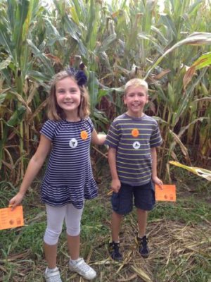 semi-lost in the corn maze!
