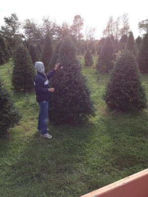 we decided to tag our tree, so we could tree search, in 60 degree weather rather than 20!