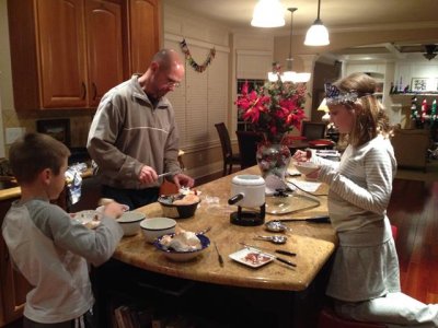 fondue- yum!