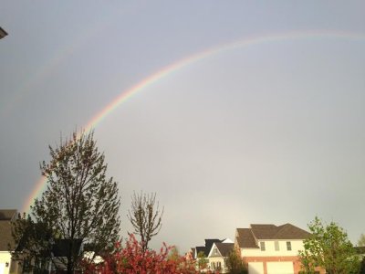a double rainbow!