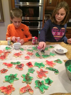making sugar cut-out cookies