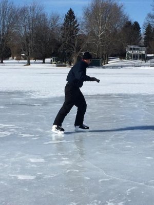 jeff seeing if he can remember how to skate