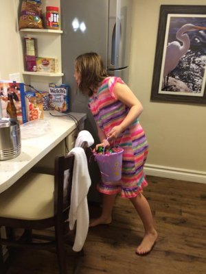 the easter bunny even leaves egg hunts in a hotel room!