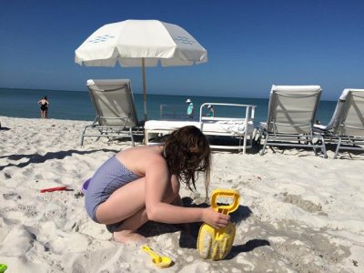 this was my view much of the week. my girl digging!