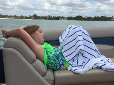 yep, she was chillin'