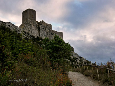 Queribus castle - on the route of the cathars