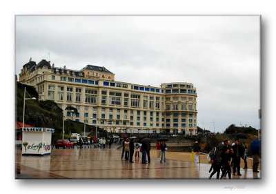 Biarritz on a rainy afternoon