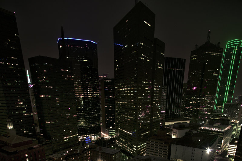 Down Town Dallas at night