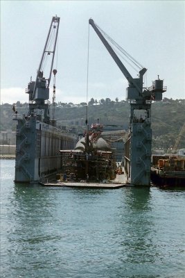 Submarine in dry-dock