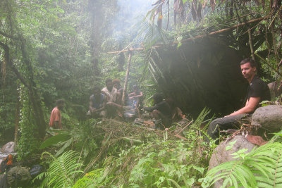 Our camp between Betilonga and Mt. Mbutohaina