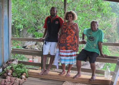 Our hosts in Tirotonga village