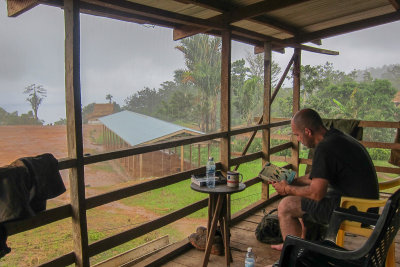 Heavy rain in Tirotonga village