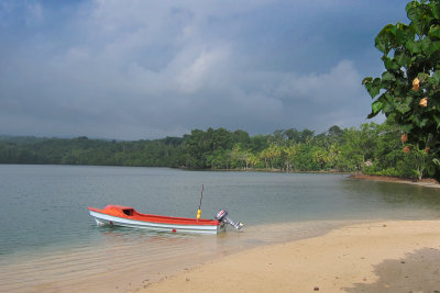 Our boat at Hambere