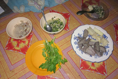 Dinner at Naara village